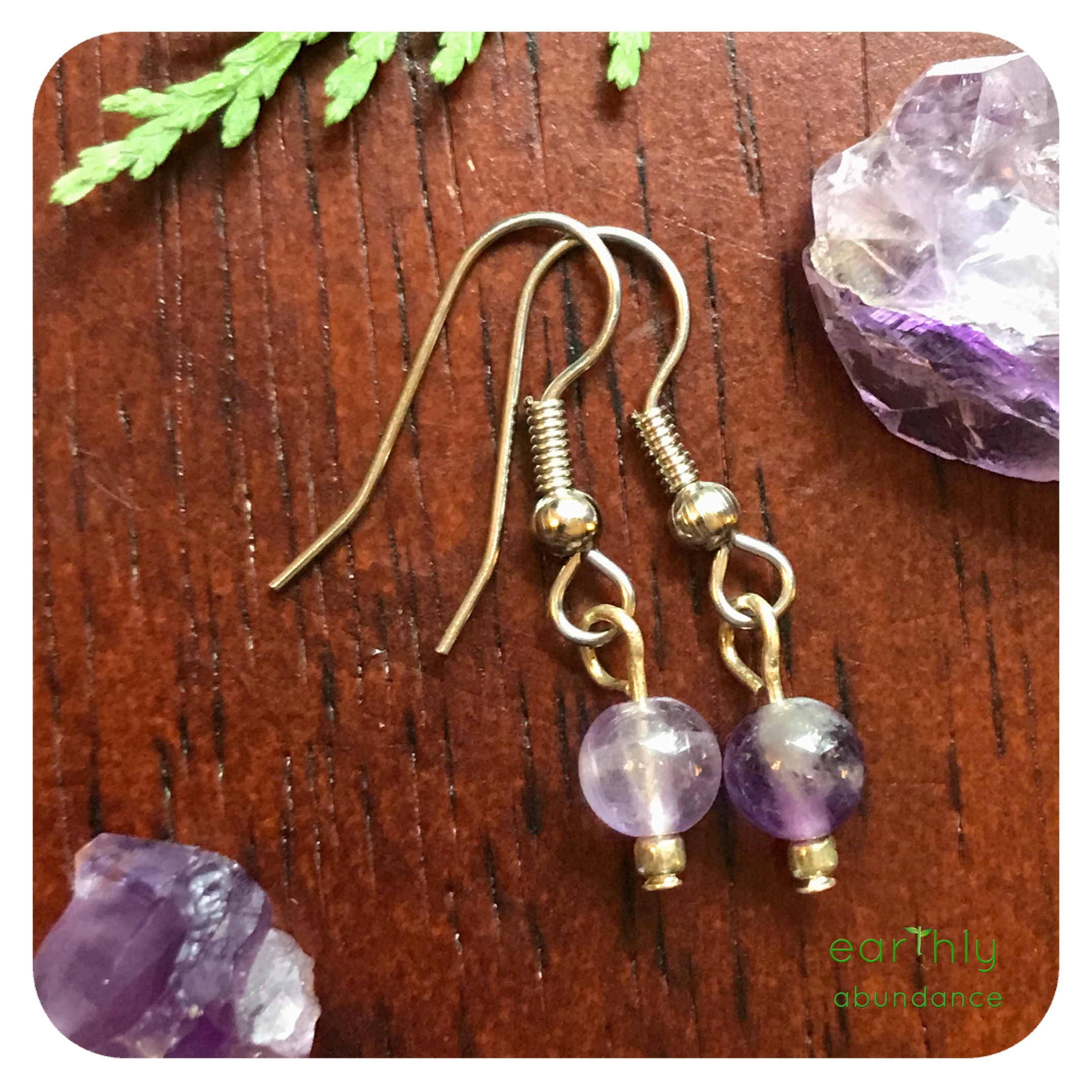 8599 Luscious Dainty Amethyst Earrings
