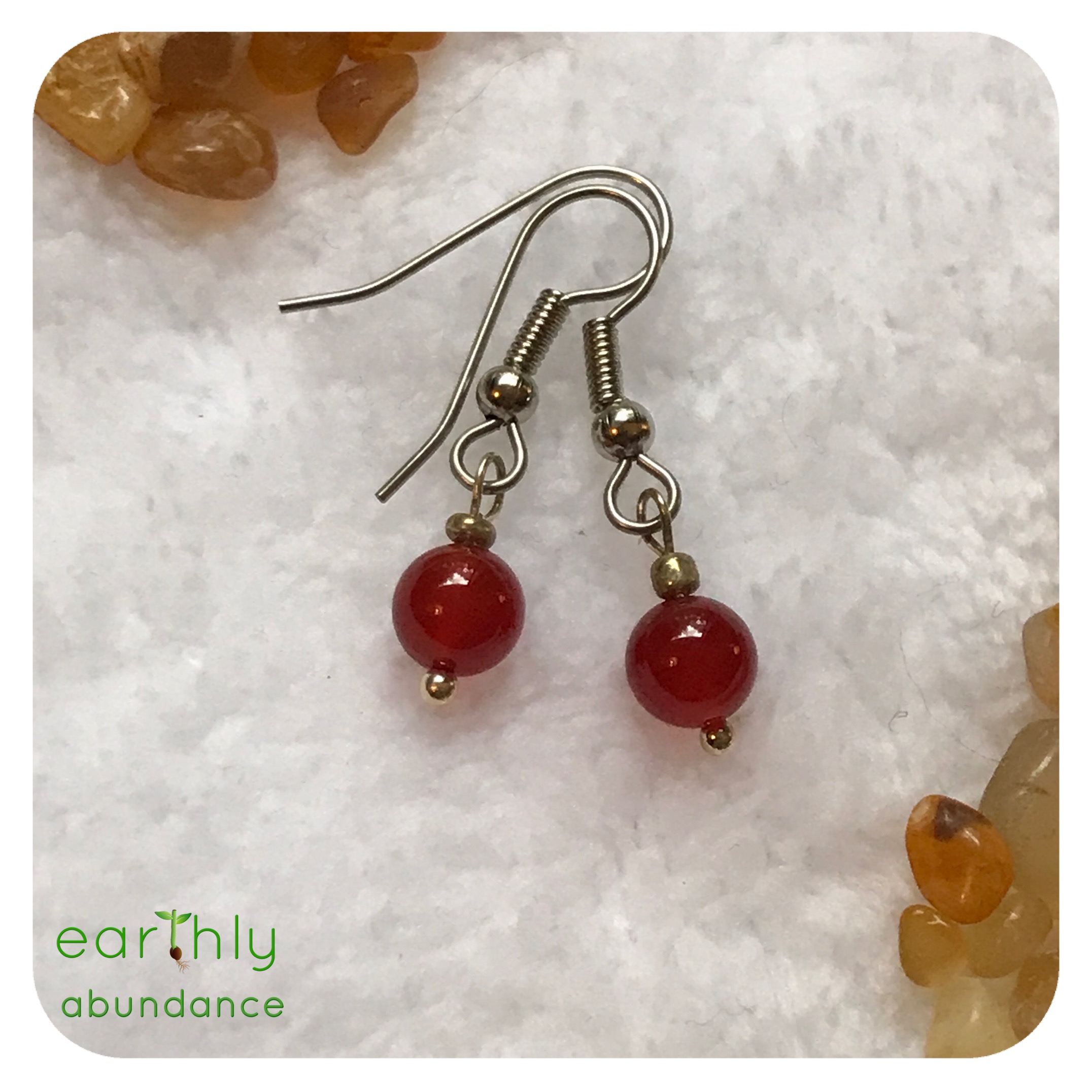 8575 Carnelian Earrings