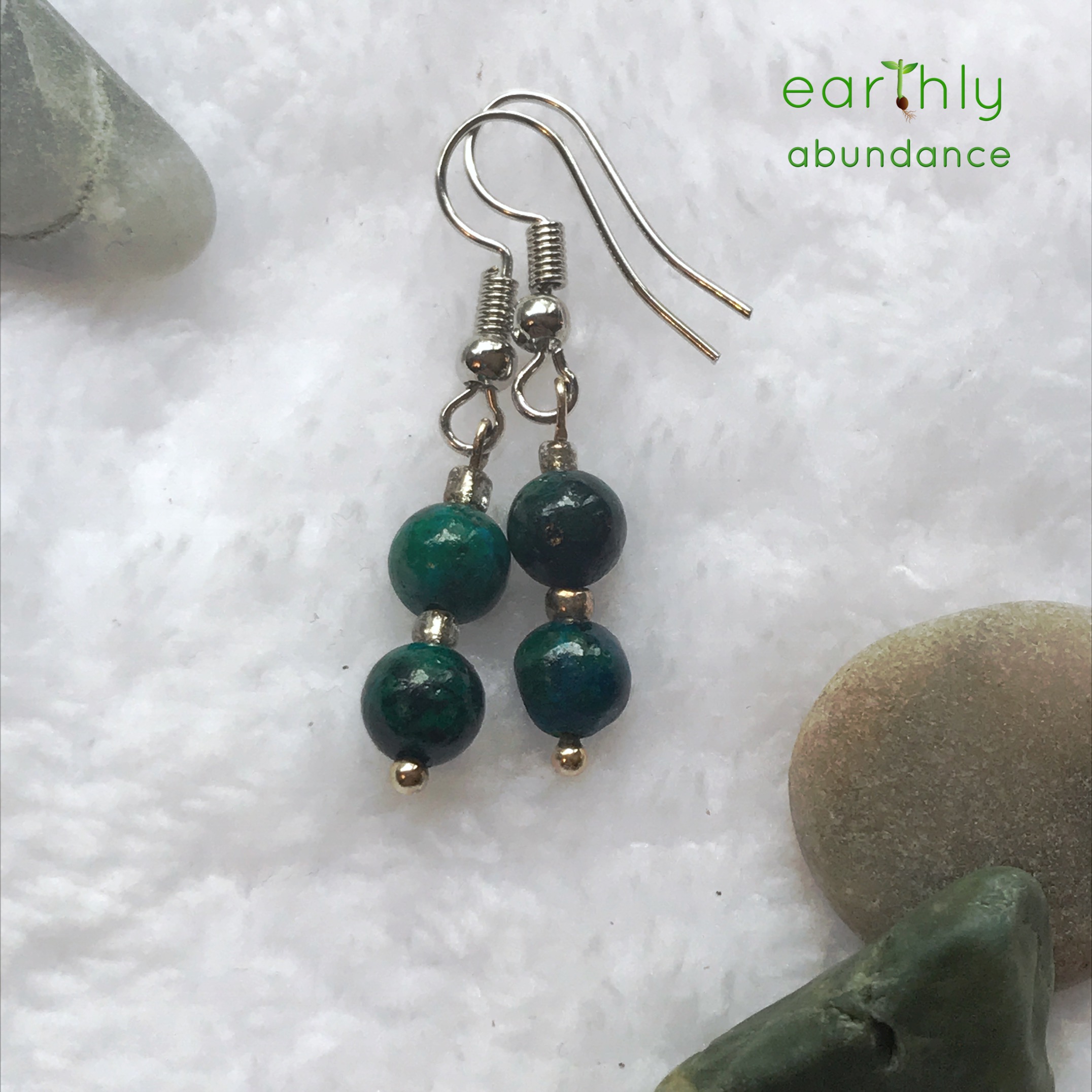 8570 Chrysocolla Earrings