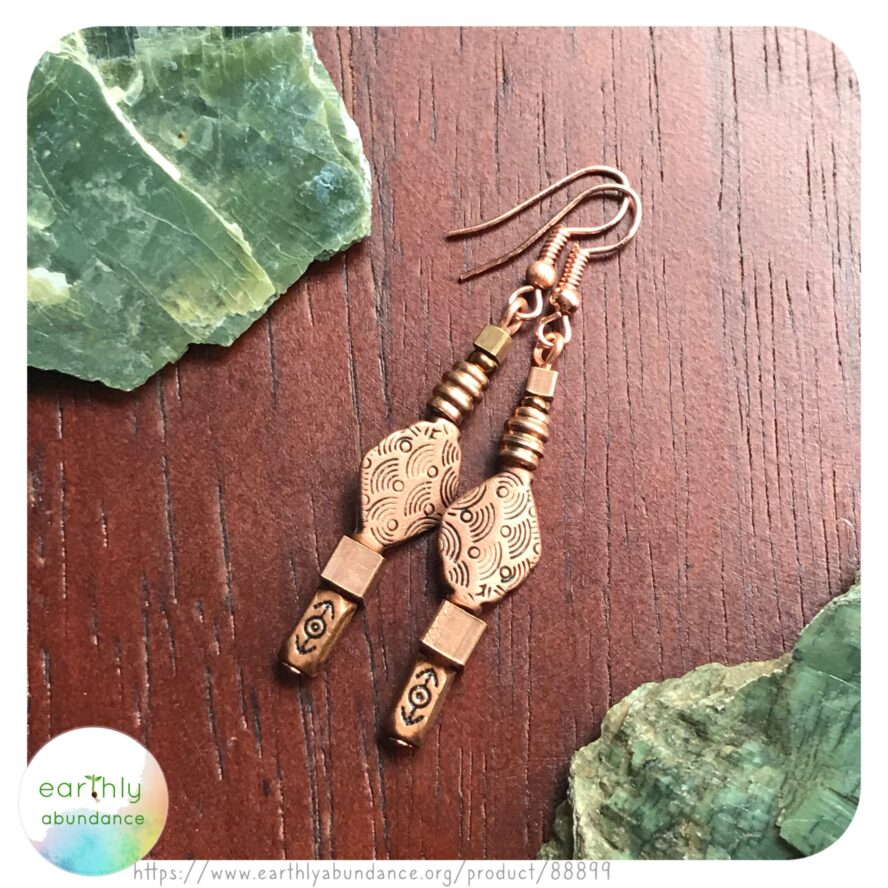 8899 Copper Earrings