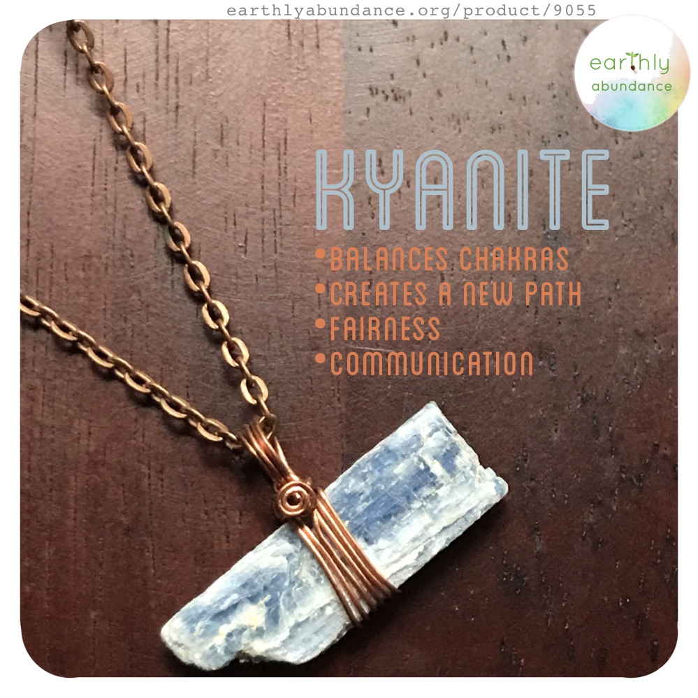 9055 Kyanite + Copper Necklace
