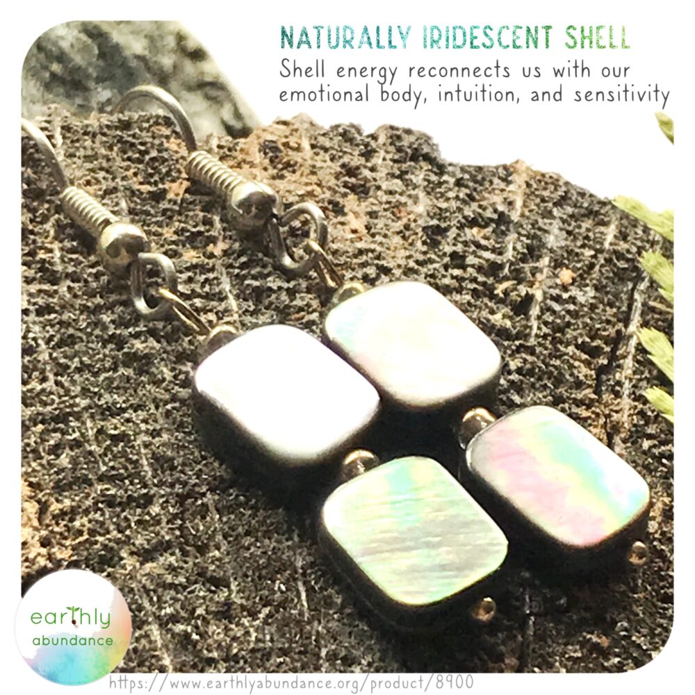 8900 Iridescent Shell Earrings