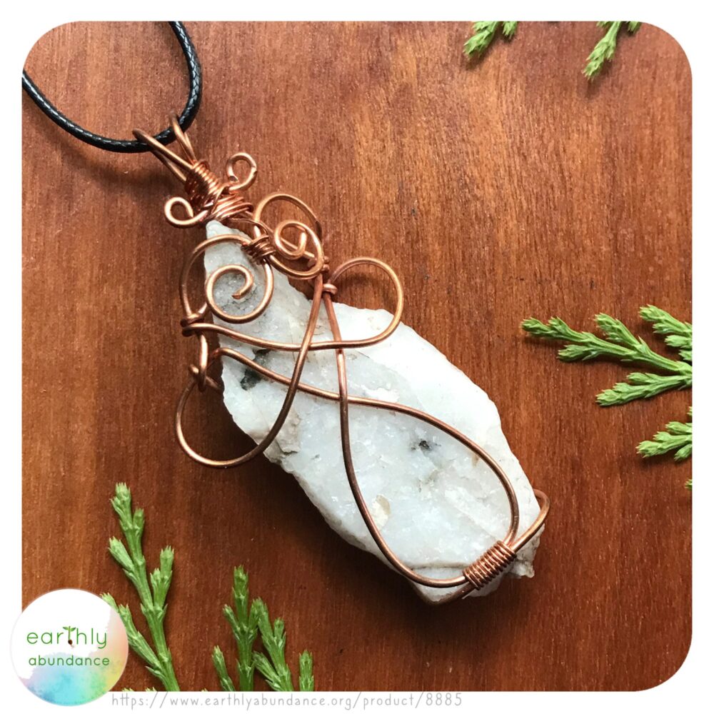 8885 Raw Oregon Quartz + Copper Necklace