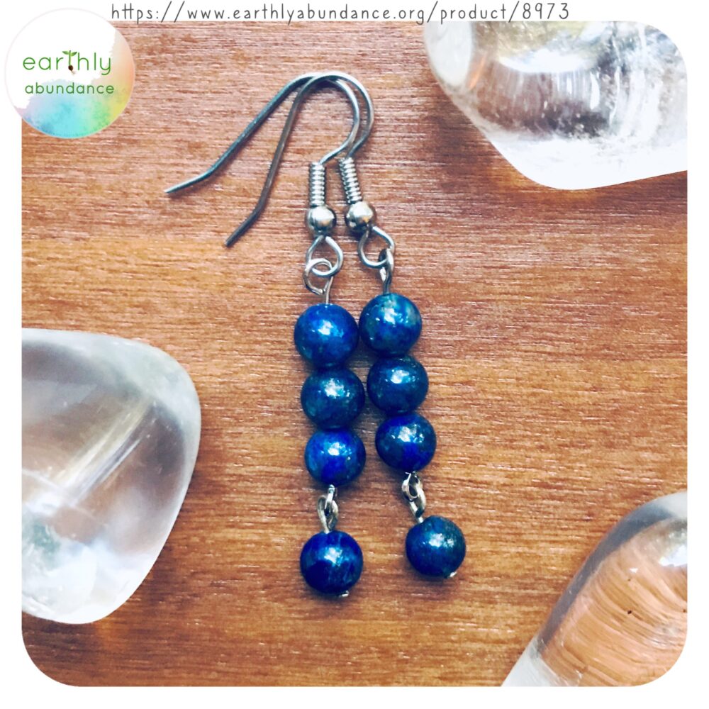 8973 Lapis Drop Earrings