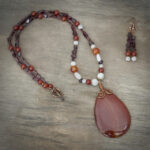 10946 Carnelian Garnet Moonstone Set