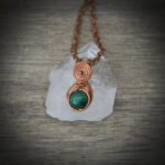 11210 Malachite + Copper Necklace