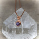 11223 Amethyst + Copper Necklace