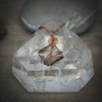 11253 Reversible Smoky Quartz + Copper Necklace