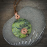 11262 Serpentine + Copper Necklace