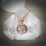 11265 Quartz + Copper Fractal Necklace