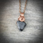 11270 Tourmalinated Quartz + Copper Necklace