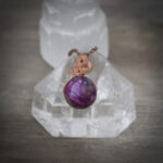 11277 RARE Lrg. Sugilite + Copper Necklace