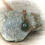 11282 Jade + Bronze Necklace
