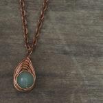 11283 Aventurine + Copper Necklace