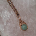 11284 Aventurine + Copper Necklace