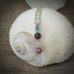 11289 Rose Quartz + Rhodonite  Necklace